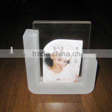 Acrylic Clear & Sandblasting Photo Frame