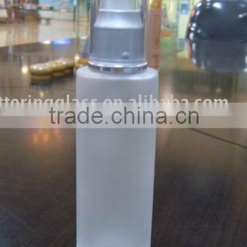 Cosmetic 80ml glass lotion bottles,cosmetic glass bottle