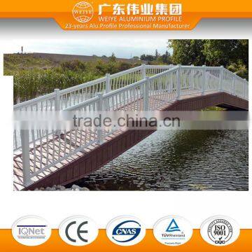 extruded aluminum railing system for brige