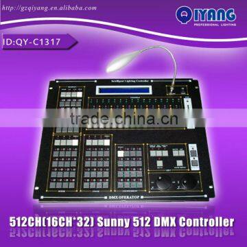 QY-C1317 Sunny 512 console with 16 sliders for each Channel