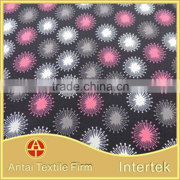 4 way stretch micro soft elastic fireworks pattern printing fabric