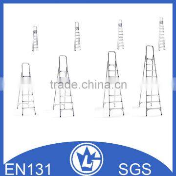 High Quality A Shape Aluminium Ladder with Platform, GS and EN131 approval