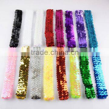 Fashion Kids Sequin Elastic Headband Toddler Headband Baby Glitter Hair Band Wh-1748 photo-3
