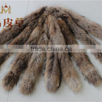 Raccoon fur strip