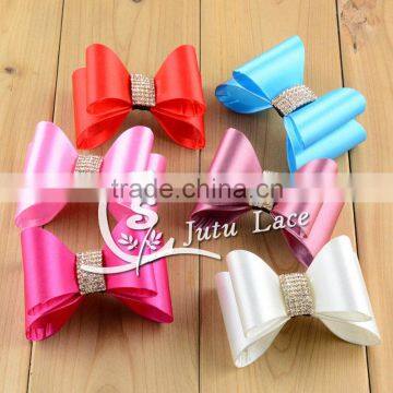 Wholesale Fashion Children diamond Ribbon Hair Bows For Baby, Rhinestone crystal bowknot, adult suit collar bow tie