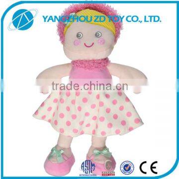 wholesale factory OEM cute girl stuffed baby toy