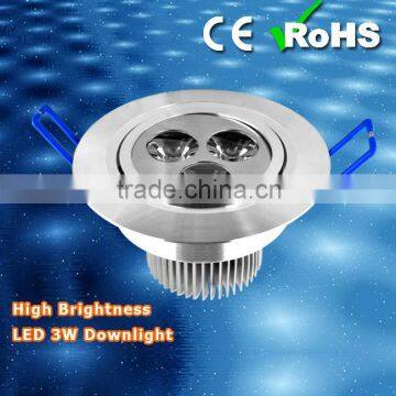 High energy saving Recessed LED Down Light ,3 W with 2 years warranty , CE,RoHs.