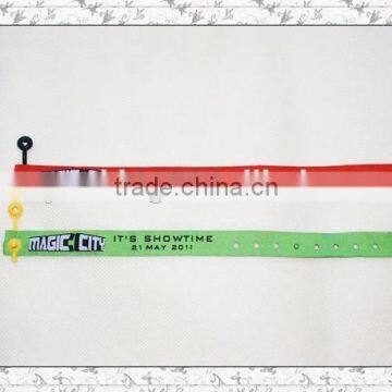 Customer fabric woven bracelet for event with easy lock