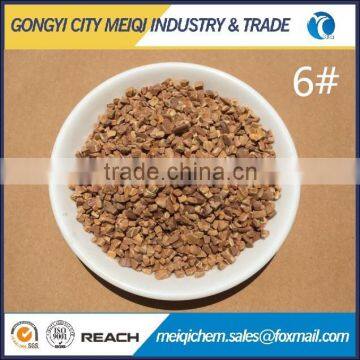 Hot walnut shell abrasive as water treatment filter