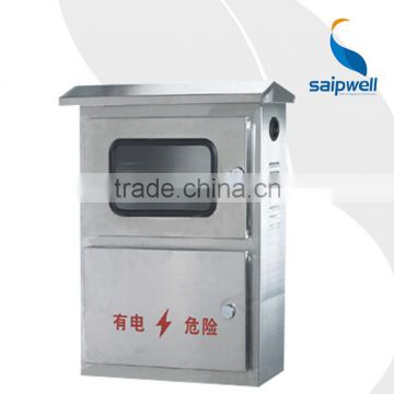 SAIP/SAIPWELL High Quality Stainless Stell One Position Transparent Cover Outdoor Electric Meter Box