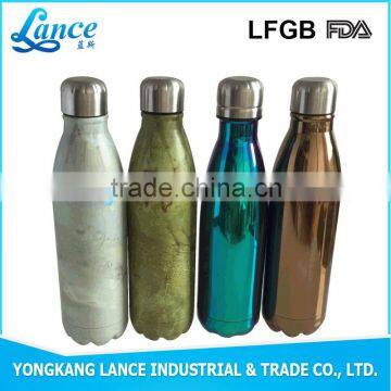 China suppliers double wall stainless steel 304 Coke bottle