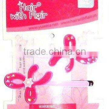 2 PCS FASHION ACRYLIC SNAP CLIPS