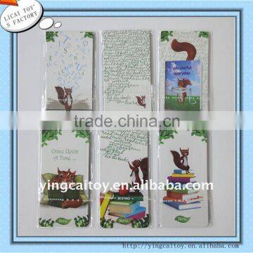 paper bookmark;floded magnetic bookmark;pp plastic bookmark