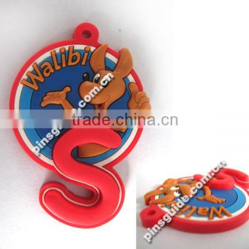 Wholesale 2014 Safe Material Customized Soft PVC Keychain For Promotional Gifts