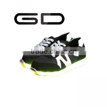 GD big sizes LED colorful light flash shoes boy and girls casual sport shoes