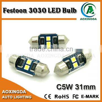 31mm 3030 3W festoon LED bulb car sun visor high intense LED upgrade