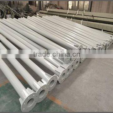 Q235 Steel Pole Hot Dip Galvanized With Powder Coating Traffic Signal Post photo-2