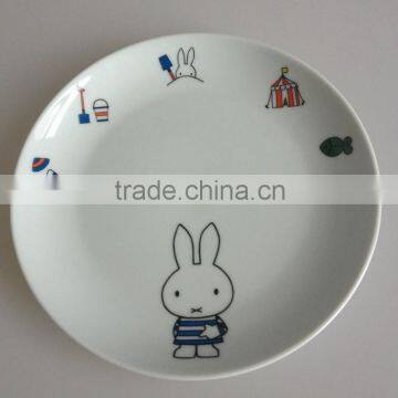 hot sale ceramic porcelain plate dishes set / white ceramic porcelain plate set