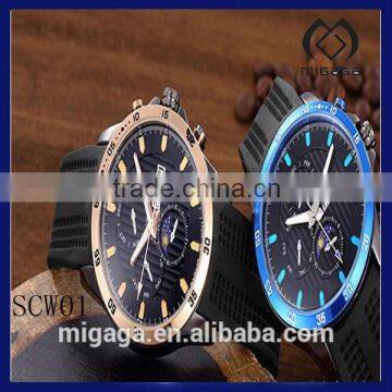 China Factory Newest Design hot men Waterproof Fashion silicone Watch