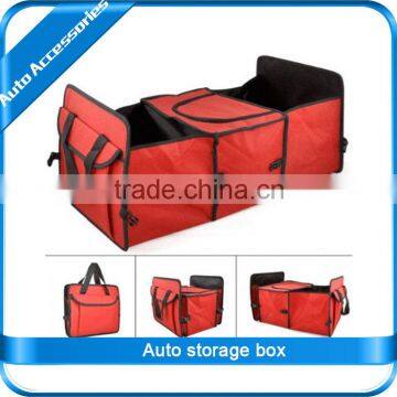 Auto storage box in car / Red Auto Accessories