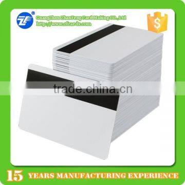 Glossy cr 80 hico magnetic stripe pvc card for thermal printing