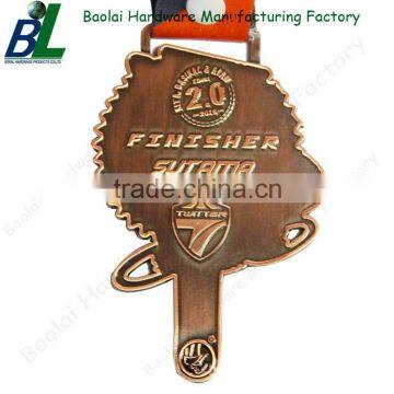 Customized antique metal Large Emblem Medals