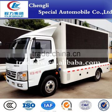 Foton Forland LED mobile advertising truck mobile stage truck 3-side display truck For Sale