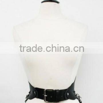 Black Leather Ride Belt high quality