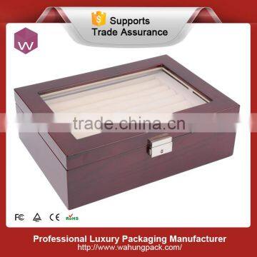 storage cufflink boxes with lids,large wooden cufflink storage box with lid