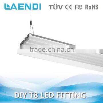 Anti-glare structure led 1.5m 40w t8 led fitting for shopping mall lighting