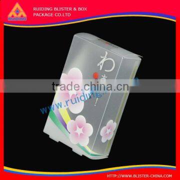 Jiangmen manufacturers tuck top clear pvc box/plastic pen packing box/clear plastic pencil box