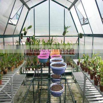 8mm thickness Transparent polycarbonate hollow sheet for One Stop Gardens Greenhouse