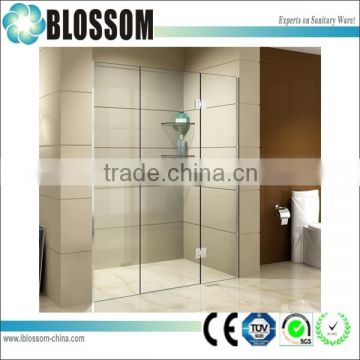 Frameless Pivot Hinged Shower screen with 10mm Toughed Glass