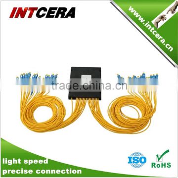 China factory 1x32 1x64 cassette/ABS BOX type 2.0mm FTTH passive PLC splitter