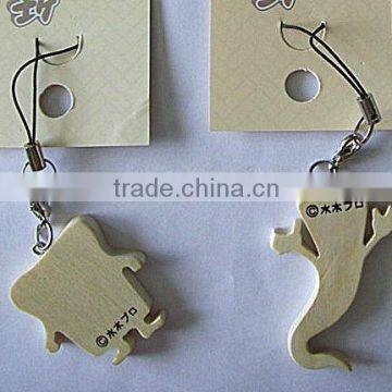 Wood mobile phone accessory hanging strap (wood crafts in laser cutting & engraving)