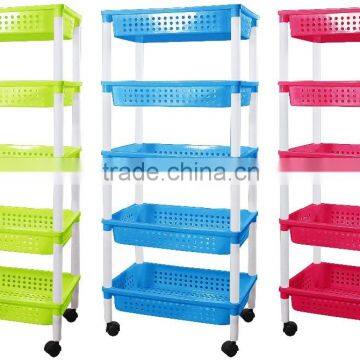 Colorful versatile storage rack/cart with wheels