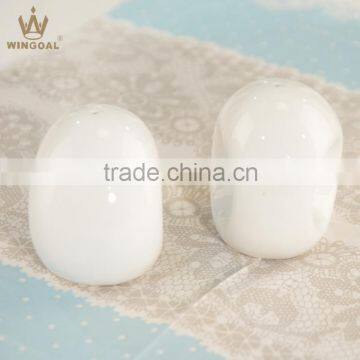 porcelain egg shape salt and pepper shakers for wedding