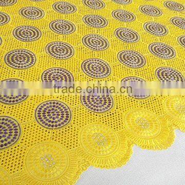 2016 High Quality Navy Blue Lace Fabric for Africa/african Embroidery Lace Fabric photo-5