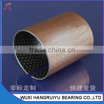 marginal lubrication bronze bushing bearing sleeve 45 * 50 * 25 mm with oil holes for wet and sandy environment