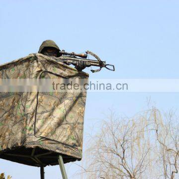 360 degree swivel hunting tree stand with Camo blind/ tripod tree stand