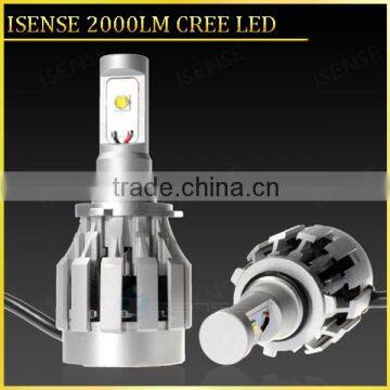 New brightest h4 h7 h8 h16 6000lm LED car headlight, auto parts