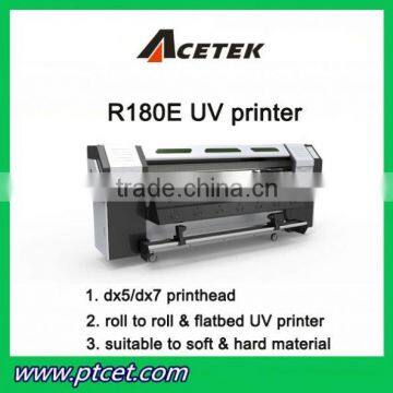 acetek UV180 1.8*3.2m leather uv printer with 1440dpi Mini uv printer