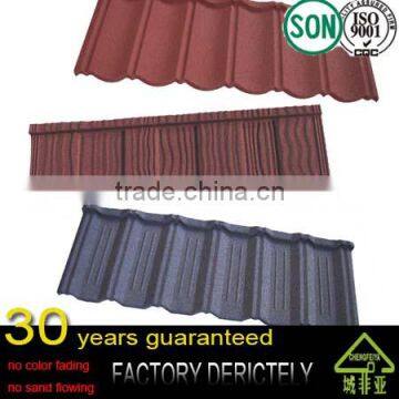 factory selling Decorative Stone Coated Metal Villa Roof Tile colorful stone coated steel Roof sheet Luxury Metal Roofing tiles