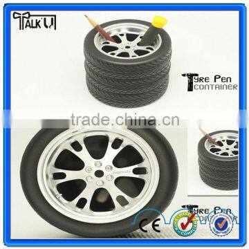 Popular Office Tyre Rubber Pencil Vase Pen Holder for Office, Unique Design Tire/tyre Pen Container photo-4