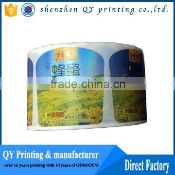 factory printed self adhesive paper roll label sticker