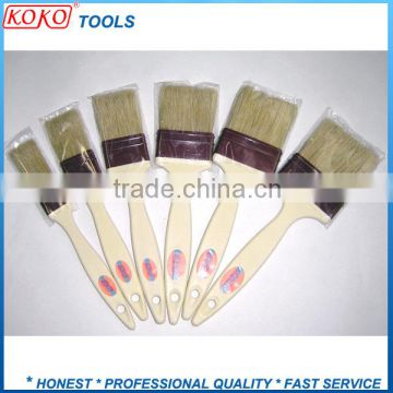 plastic handle plastic ferrule pure natural bristles BBQ brush