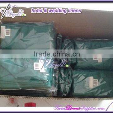 Hunter Green Stripe Dining Chair Covers With Side Pleats and Two Wings for Dining Chairs photo-2