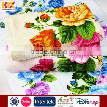 Wholesale alibaba cotton velour reactive printing towel