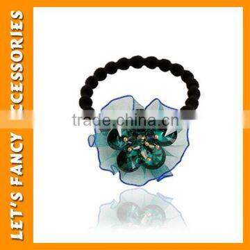 PGHD0350 Accept Paypal Multicolor Flower Lace Elastic Hair Band With Crystal Stone Decorated photo-2