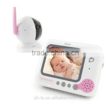 2.4GHz Digital Video Baby Monitor with Infrared Night Vision 3.5 LCD Screen,Music,Rechargeable